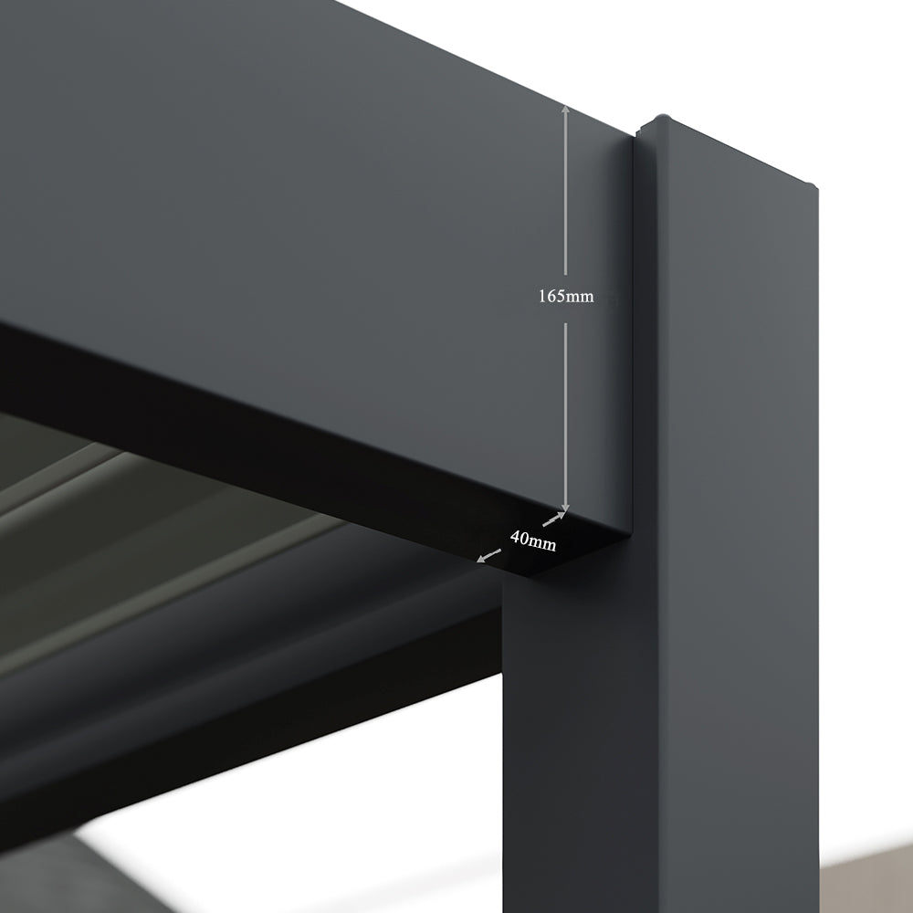 3×3m 3×3.5m 3×4m 3×6m 4×6m Outdoor Aluminimum Automaric Pergola Motorized Louverwd