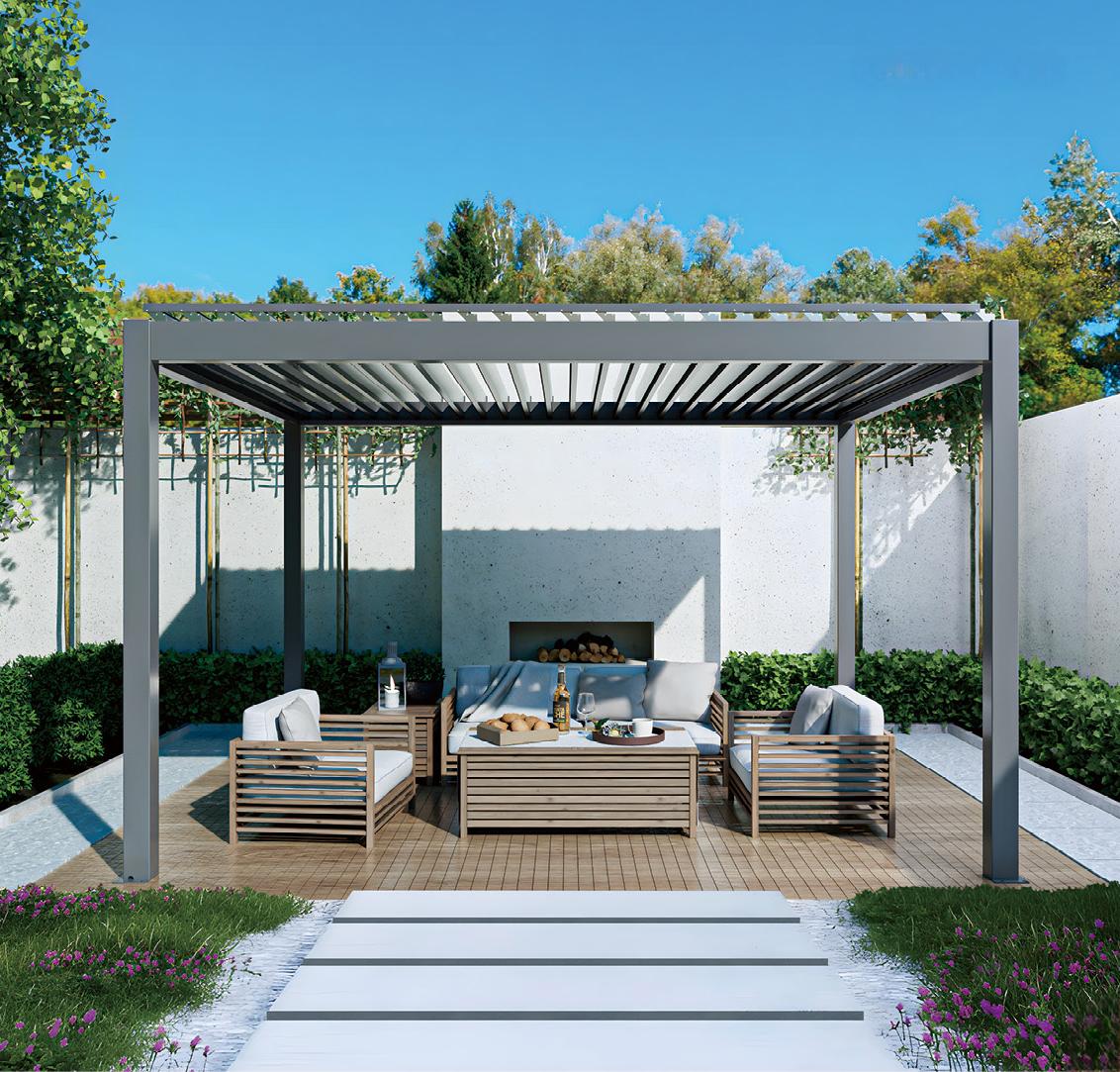 3×3m 3×3.5m 3×4m 3×6m 4×6m Outdoor Aluminimum Automaric Pergola Motorized Louverwd