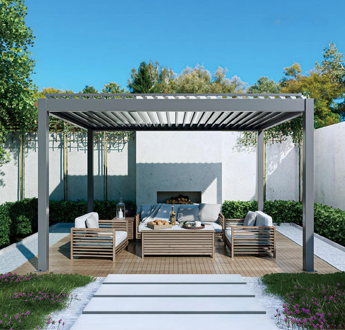 3×3m 3×3.5m 3×4m 3×6m 4×6m Outdoor Aluminimum Automaric Pergola Motorized Louverwd