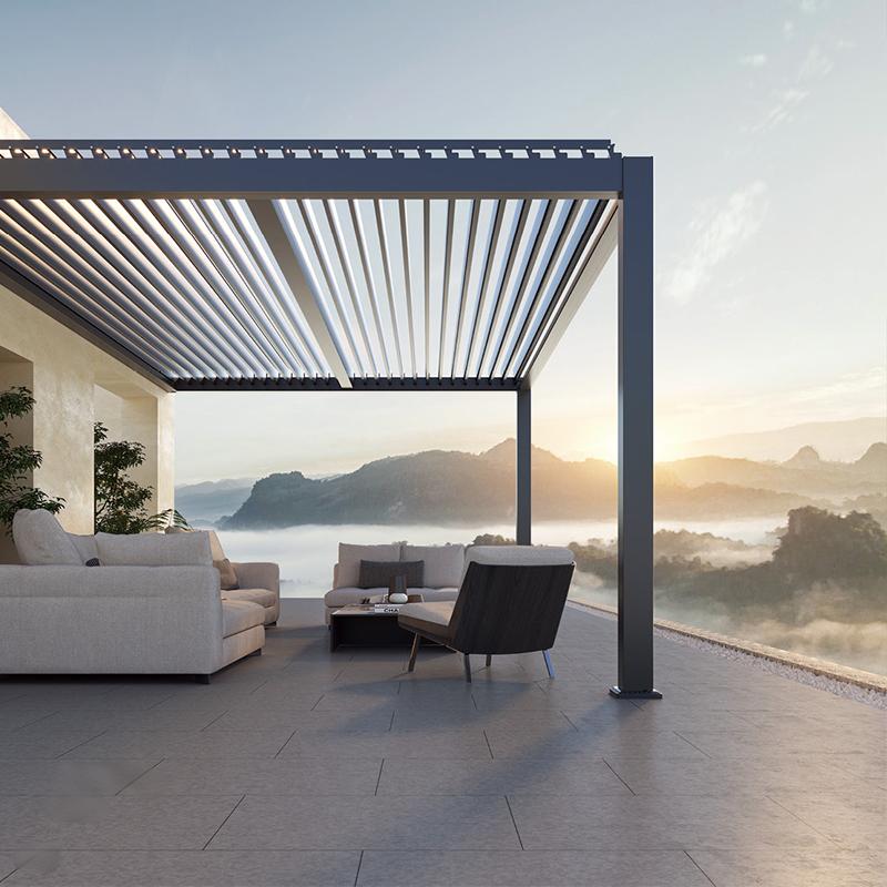 3×3m 3×3.5m 3×4m 3×6m 4×6m Outdoor Aluminimum Automaric Pergola Motorized Louverwd