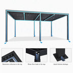 3×3m 3×3.5m 3×4m 3×6m 4×6m Outdoor Aluminimum Automaric Pergola Motorized Louverwd